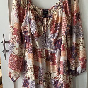 Forever 21 Patchwork Mini Dress